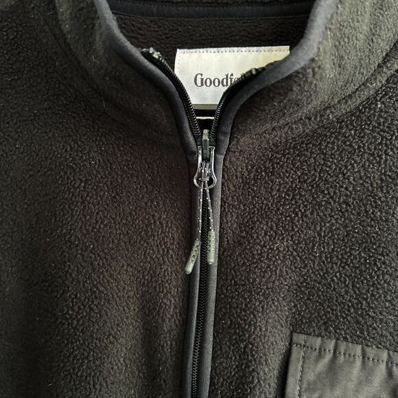 Goodfellow & Co Sz L Men's Quarter Zip Fleece Front Pocket Sweatshirt Outdoor - Picture 5 of 12